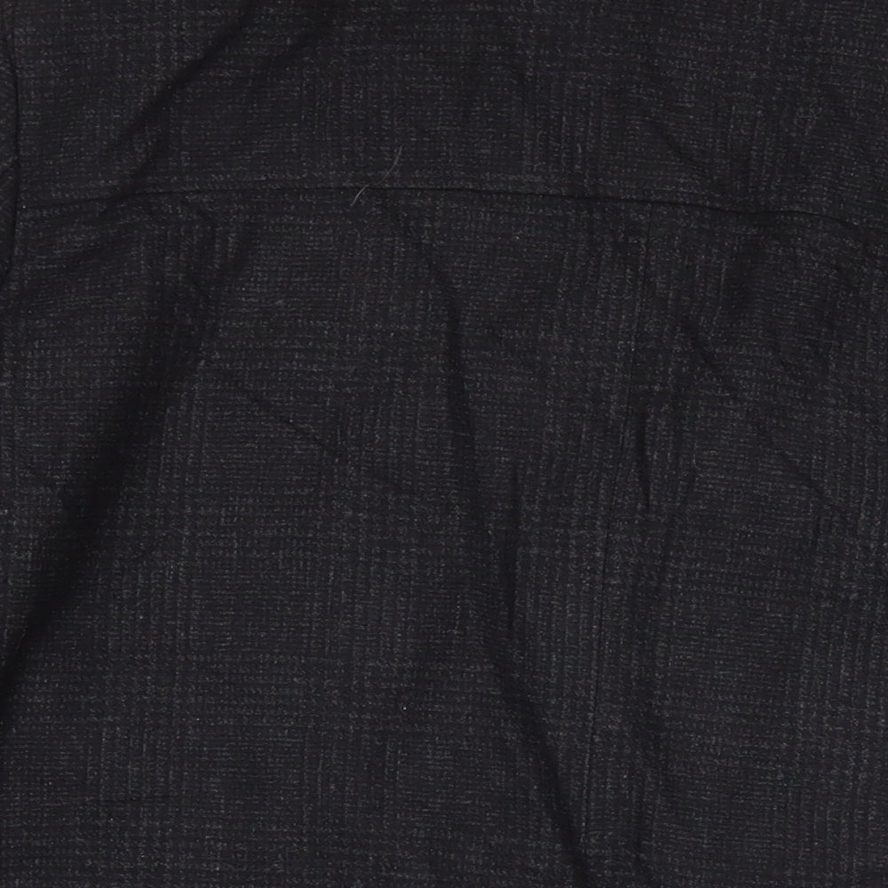Marks & Spencer Mens Black Pea Coat Coat Size XL Button