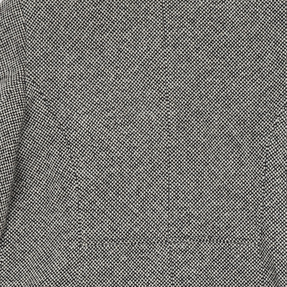 BHS Womens Grey Overcoat Coat Size 12 Button