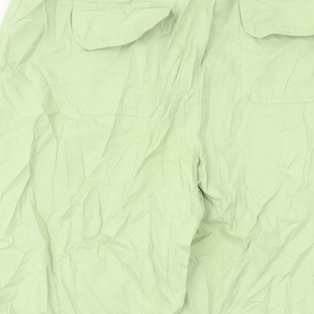 Maine New England Womens Green Polyester Trousers Size 16 L21 in Regular Button