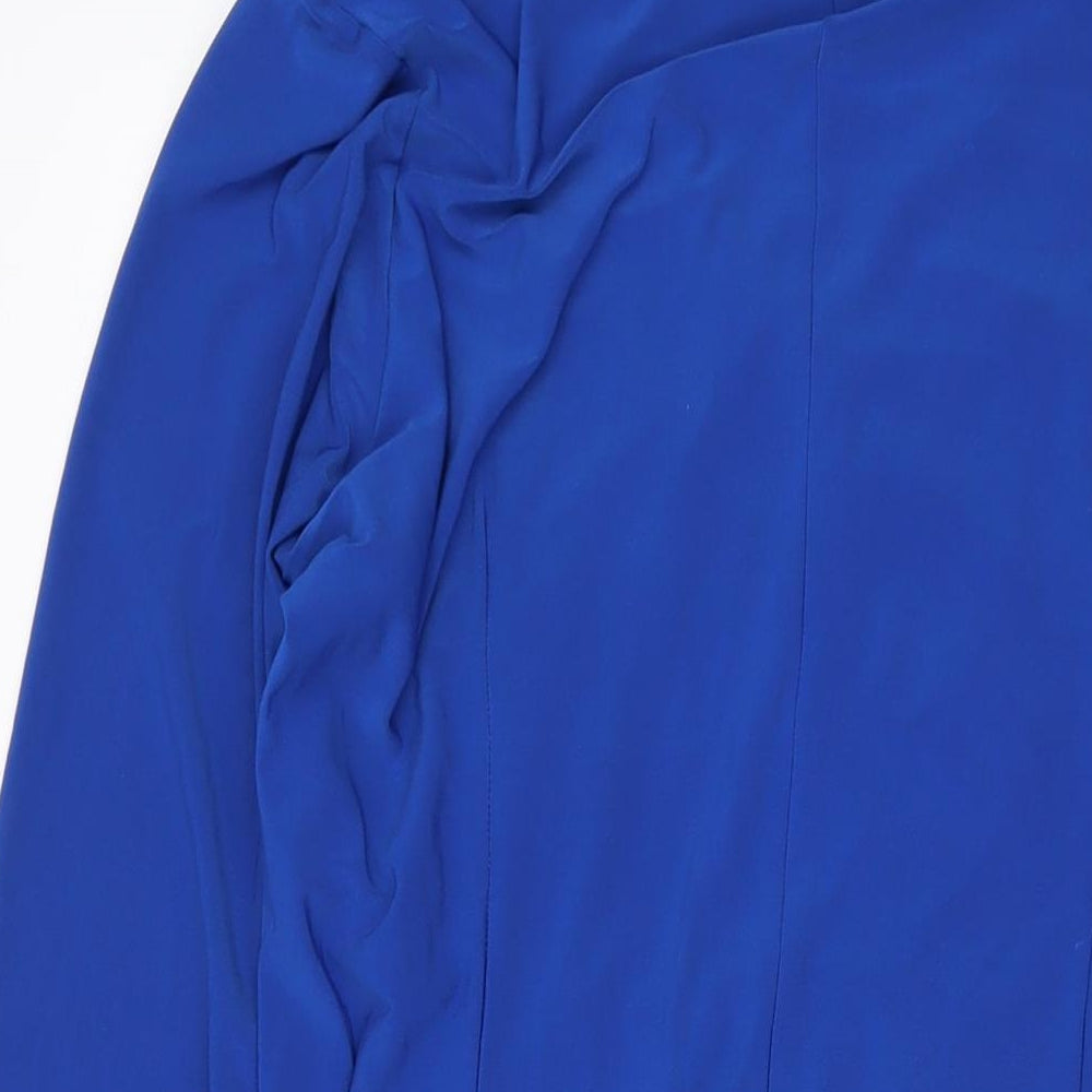 Kaleidoscope Womens Blue Polyester A-Line Size 18 V-Neck Pullover