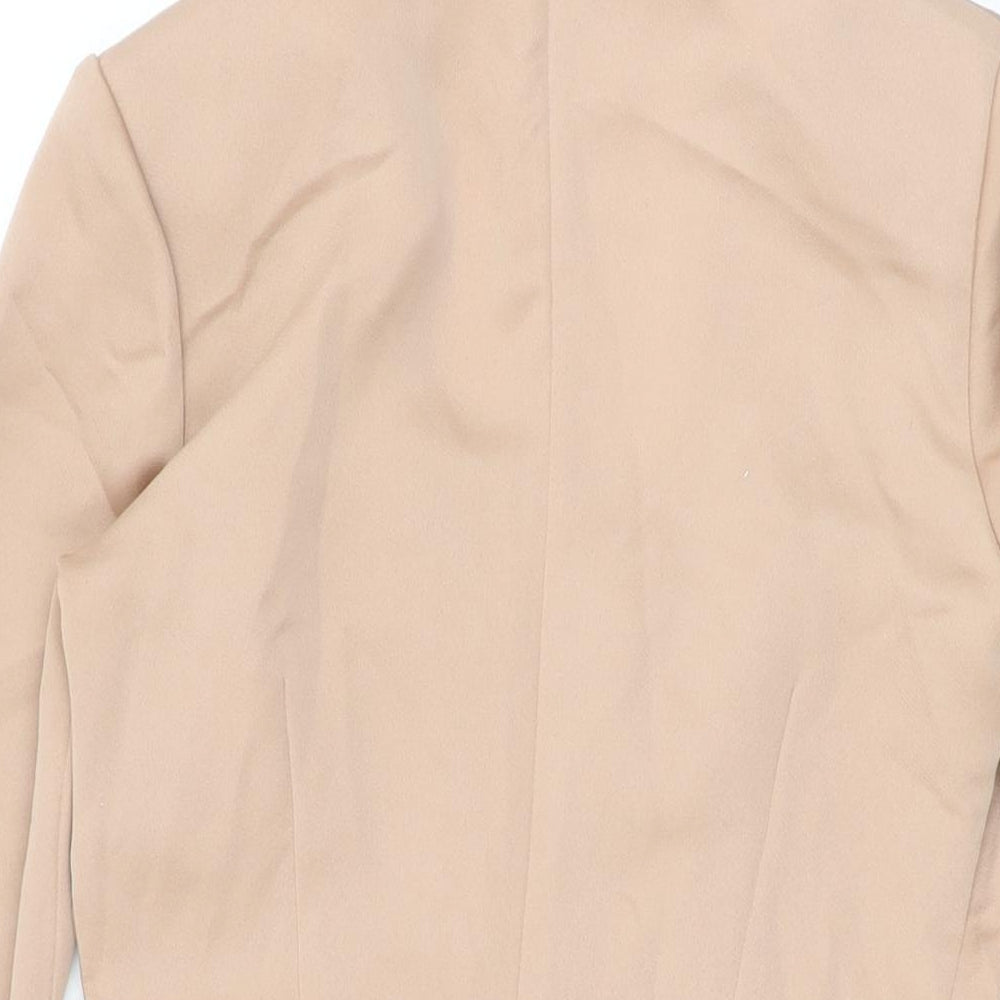 AQ/AQ Womens Pink Polyester Mini Size 10 Square Neck Zip
