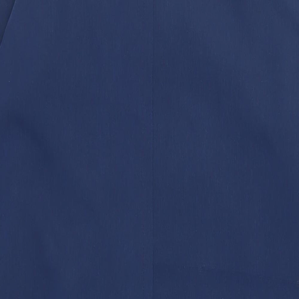 Telemac Womens Blue Overcoat Coat Size 12 Button
