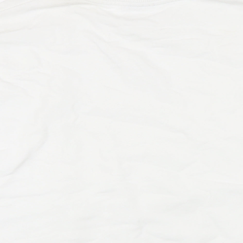 ASOS Womens White Polyester Pullover Sweatshirt Size L
