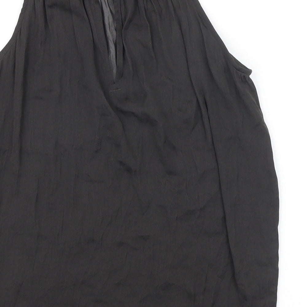 Marks & Spencer Womens Black Polyester Camisole Blouse Size 6 Square Neck