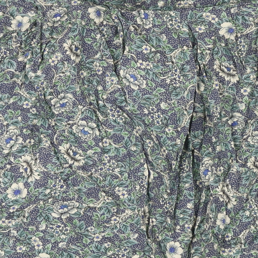Country Collection Womens Multicoloured Floral Viscose A-Line Skirt Size 22 in Button