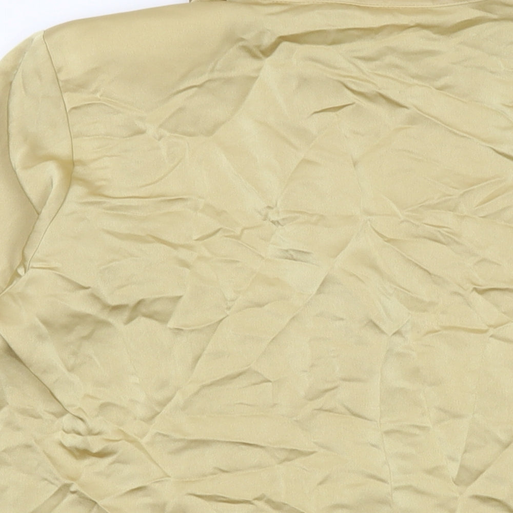 Sommermann Womens Gold Polyester Basic Blouse Size 20 Mock Neck