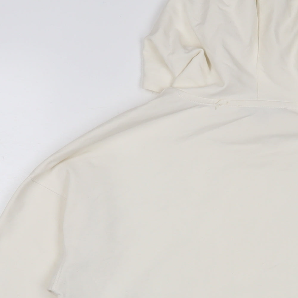 Anna Field Womens Ivory Polyester Pullover Hoodie Size S Pullover