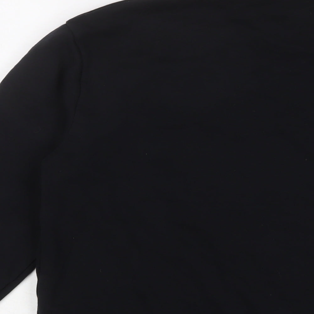 Chocoolate Womens Black Cotton Pullover Sweatshirt Size S Pullover