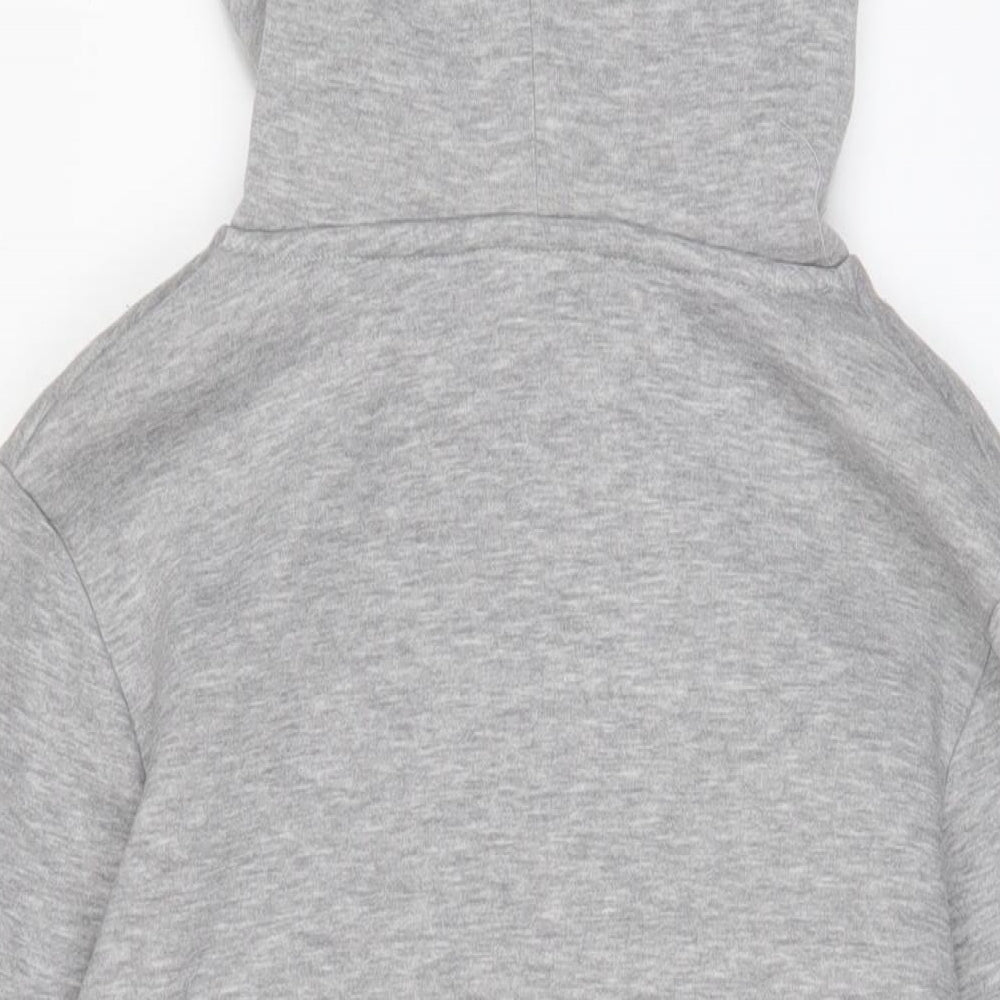 Hype Womens Grey Cotton Pullover Hoodie Size 8 Pullover