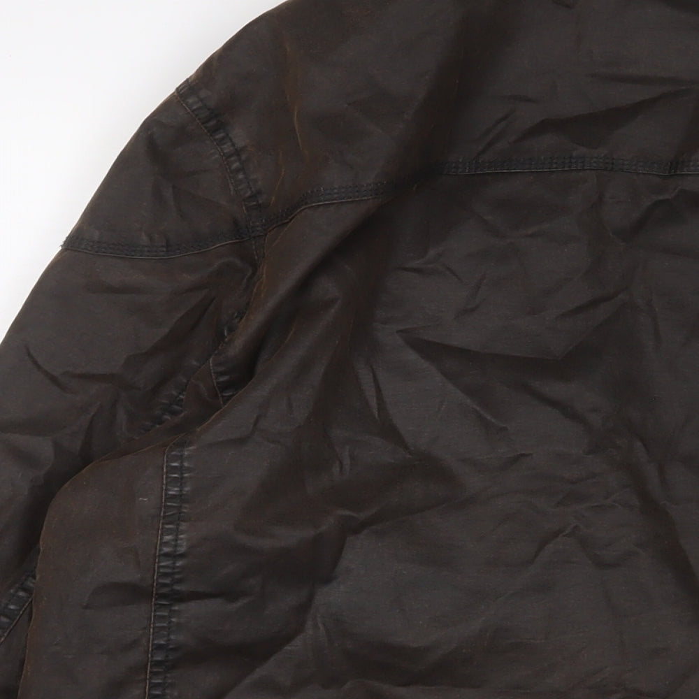 Trait Mens Brown Jacket Size L Zip