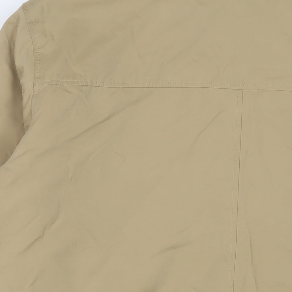 Bush Mens Beige Jacket Size L Zip