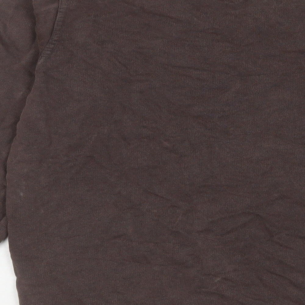 Zara Womens Brown Cotton Pullover Sweatshirt Size S Pullover - Spalding