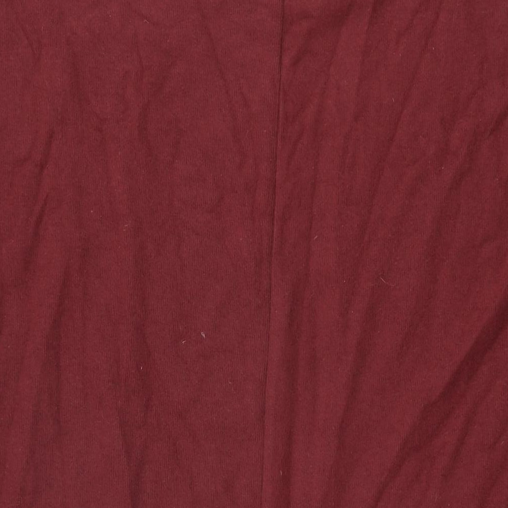 ASOS Womens Red Polyester Shift Size 14 Round Neck Pullover
