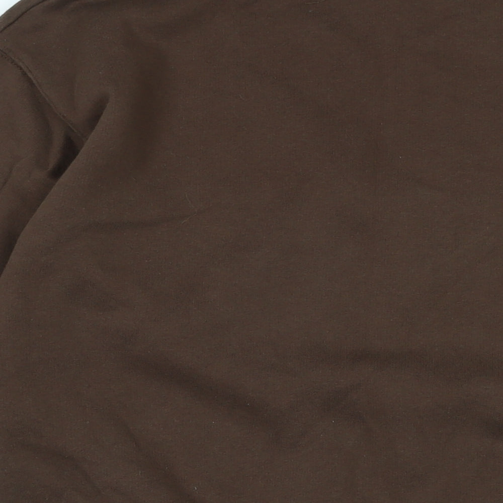Pull&Bear Mens Brown Cotton Pullover Sweatshirt Size S - Pull & Bear