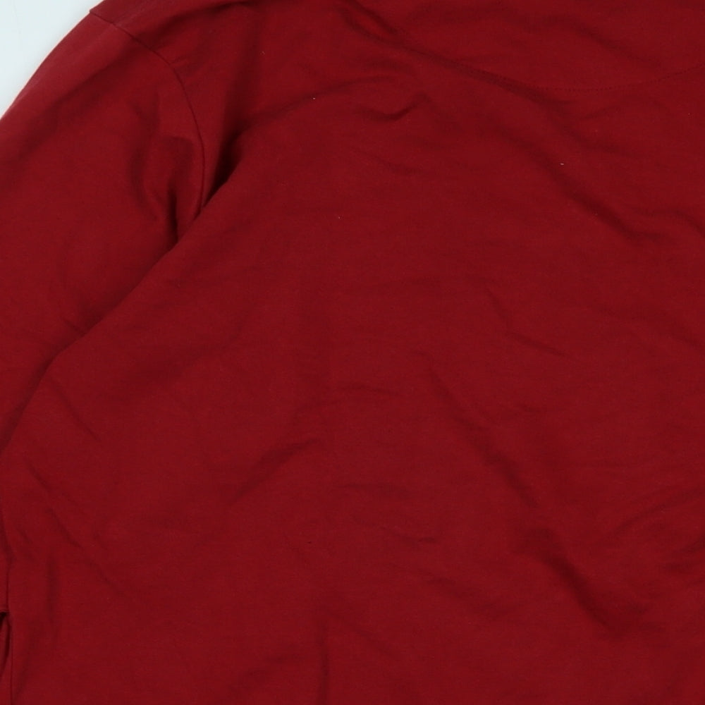 Pepe Jeans Mens Red Cotton Pullover Sweatshirt Size L - pepe Jeans