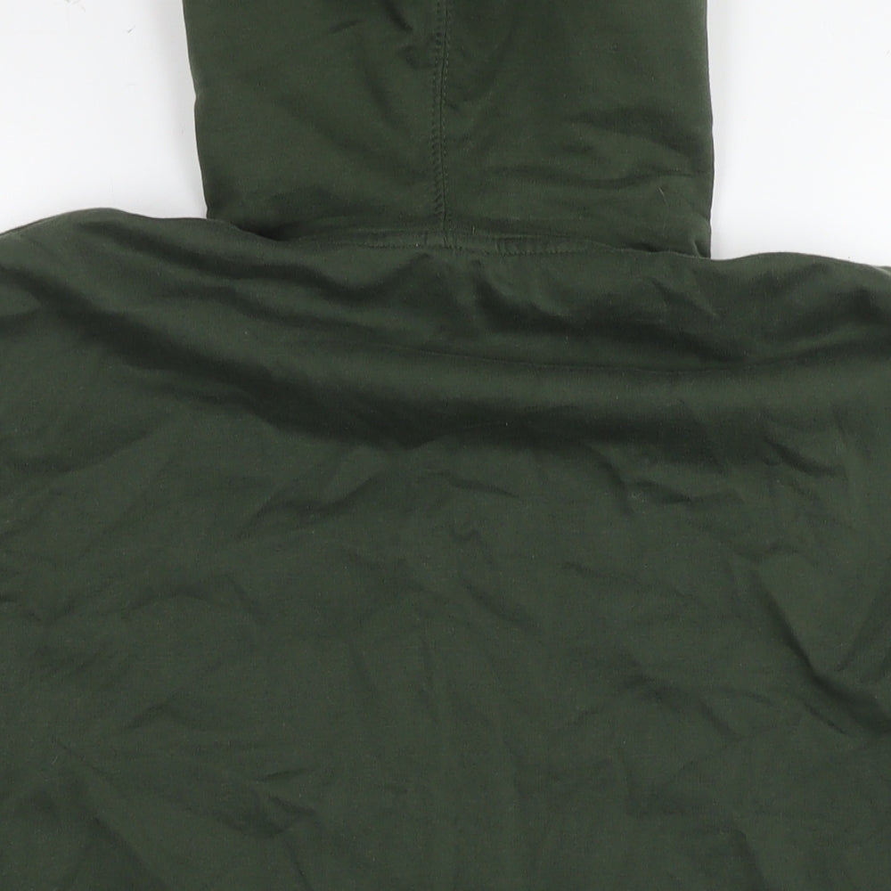 Cotton Traders Mens Green Cotton Pullover Hoodie Size M - Garden explorer
