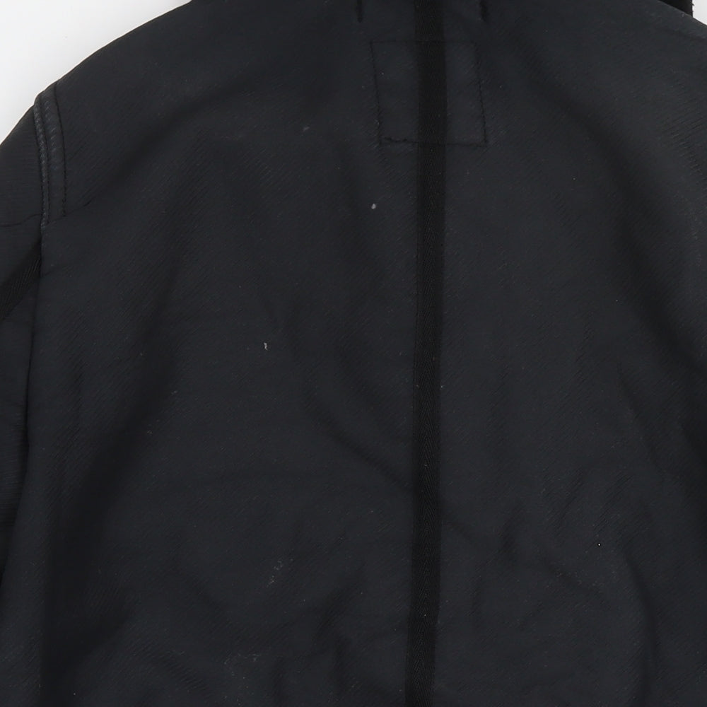 Gap Womens Black Overcoat Coat Size S Zip