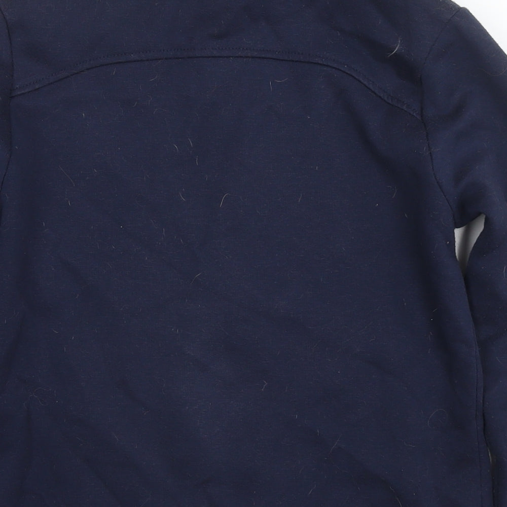LA Gear Womens Blue Cotton Full Zip Hoodie Size 6 Pullover