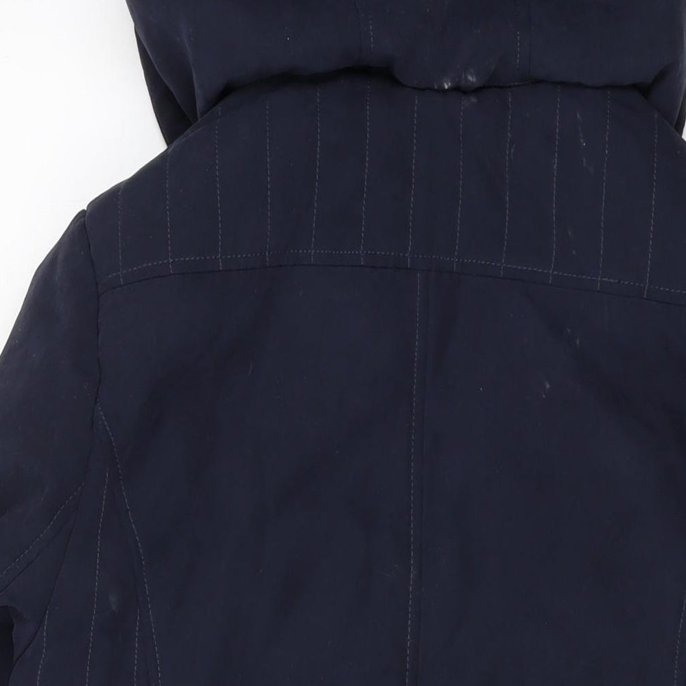 EMW Womens Blue Jacket Size 10 Zip