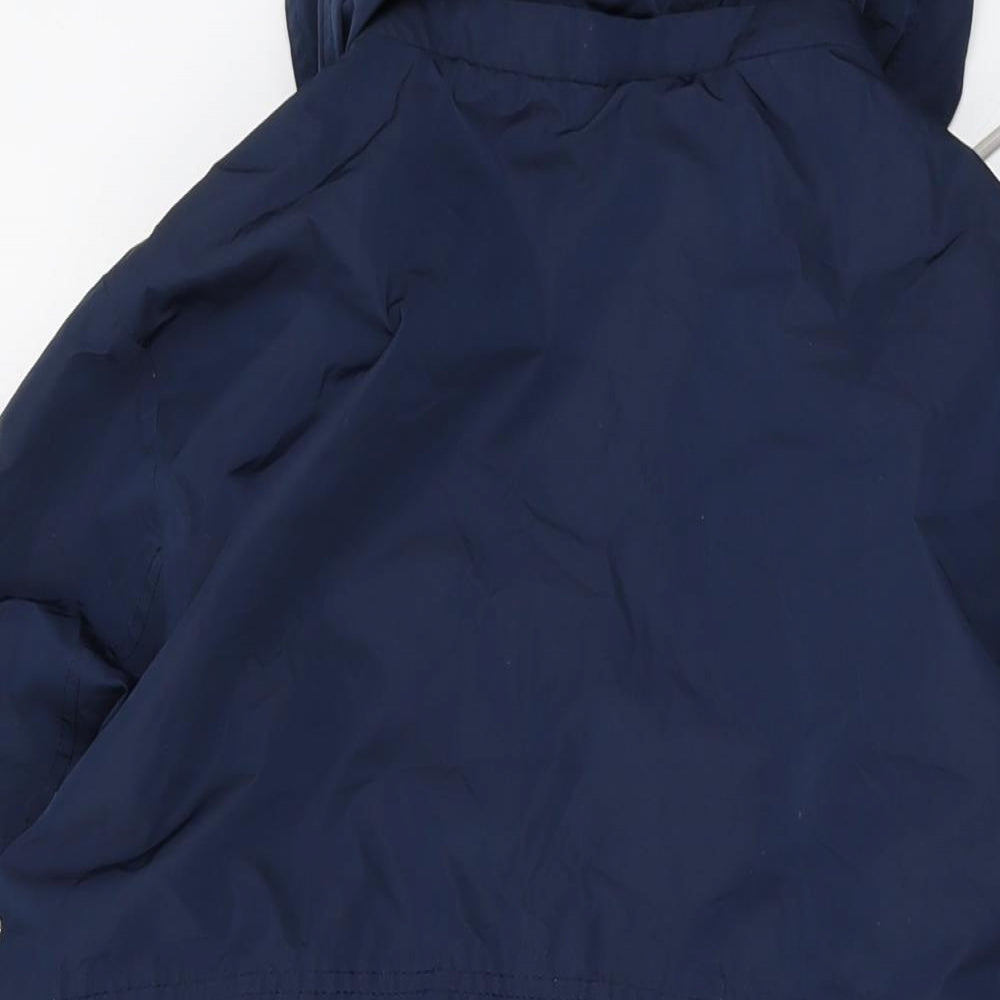 Frandsen Womens Blue Jacket Size 14 Zip