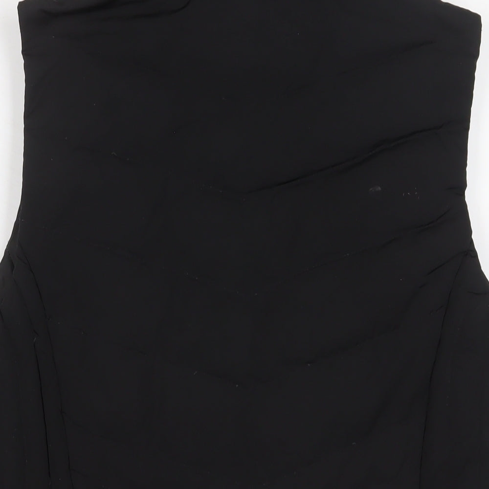 Talbots Womens Black Gilet Jacket Size M Zip - Zip Pockets