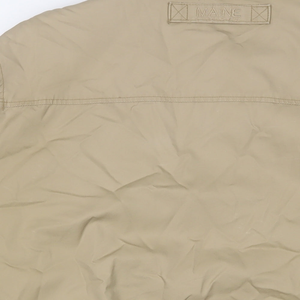 Maine Mens Beige Jacket Size L Zip