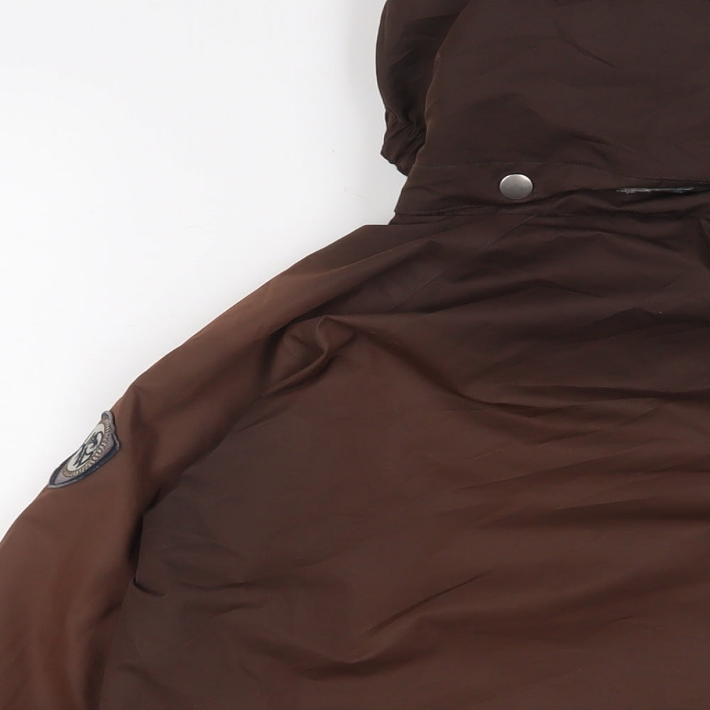 Horseware Boys Brown Basic Coat Coat Size 9-10 Years Zip