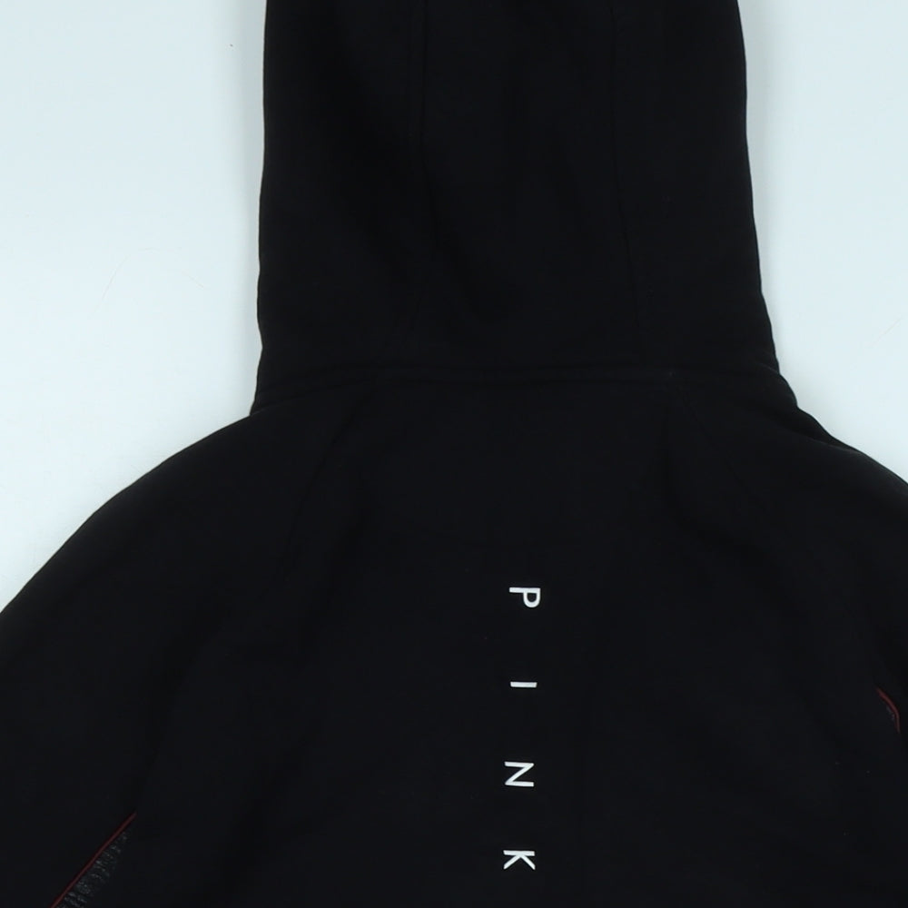 Pink Soda Womens Black Jacket Size 6 Zip - Logo