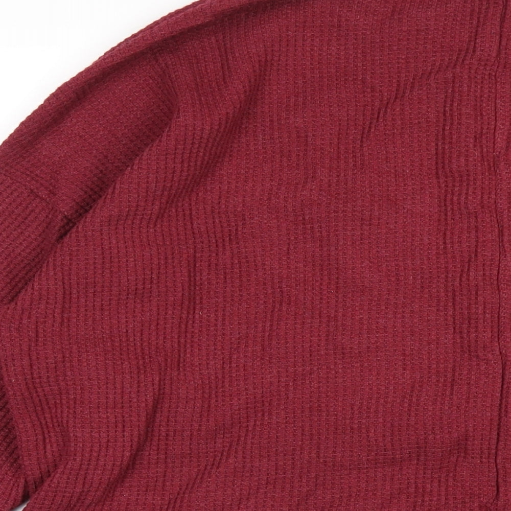 NEXT Womens Red Cotton Pullover Sweatshirt Size M Pullover