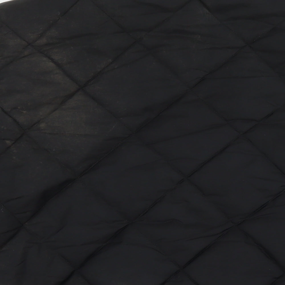 Outdoor Mens Black Quilted Jacket Size 2XL Zip