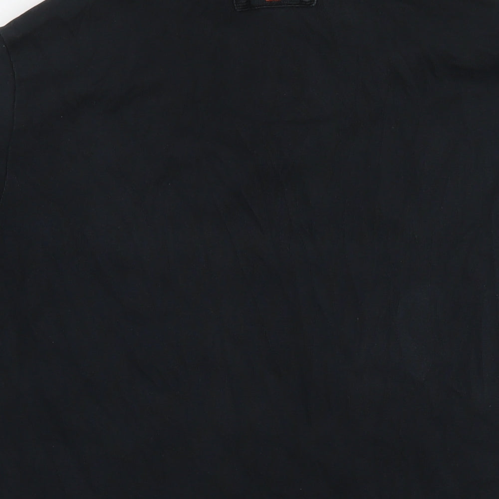 BOSS Mens Black Cotton Pullover Hoodie Size M