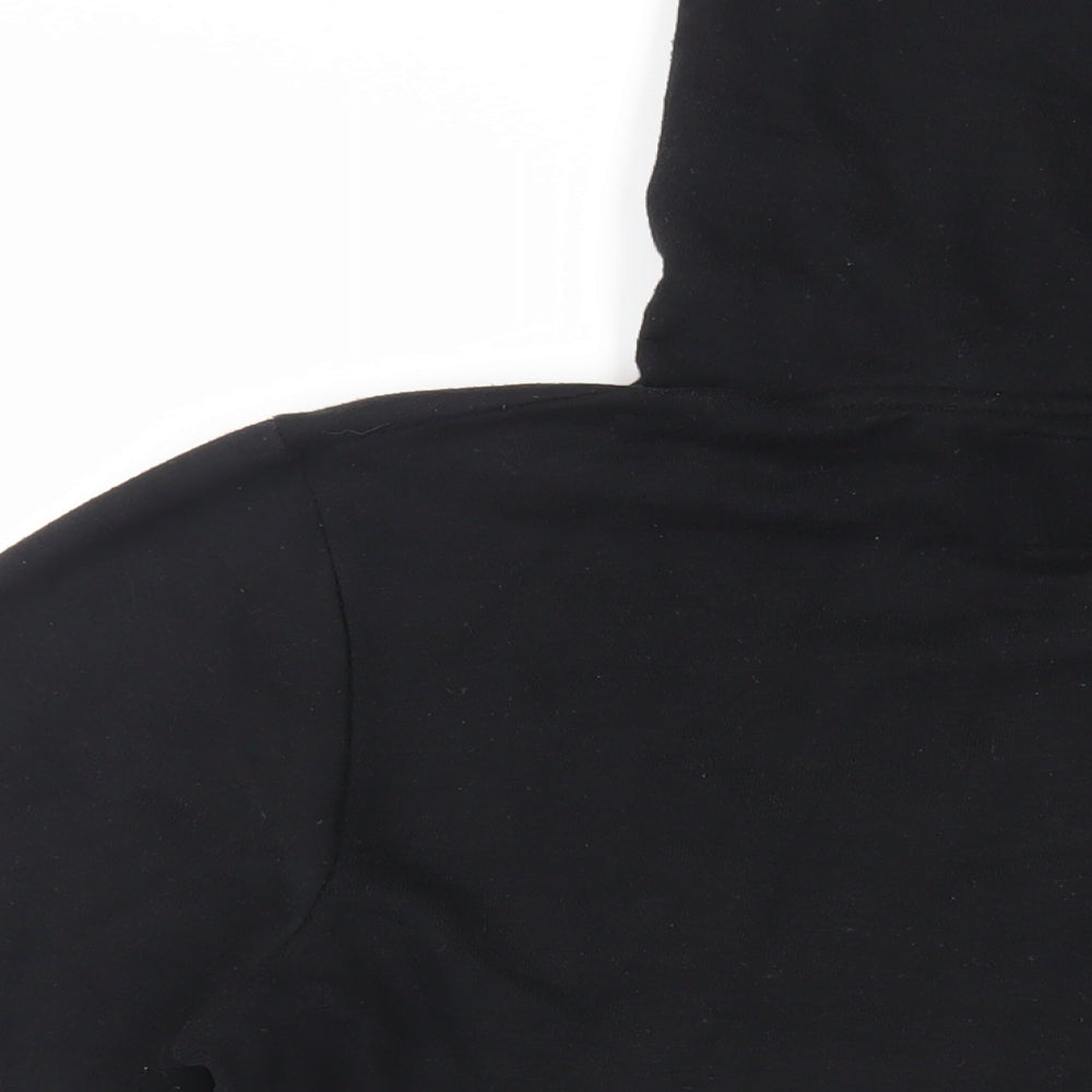 DFND Mens Black Cotton Pullover Hoodie Size L - Logo