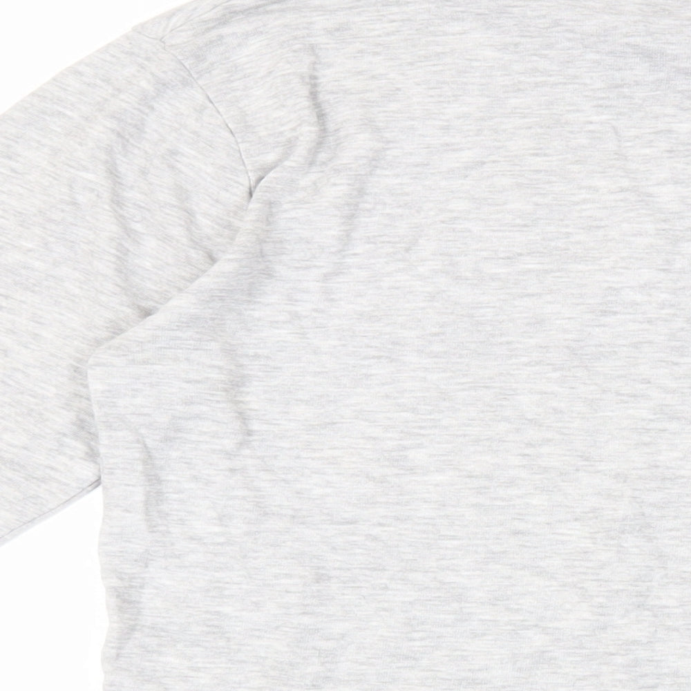 Brooklyn Mens Grey Cotton Pullover Sweatshirt Size S