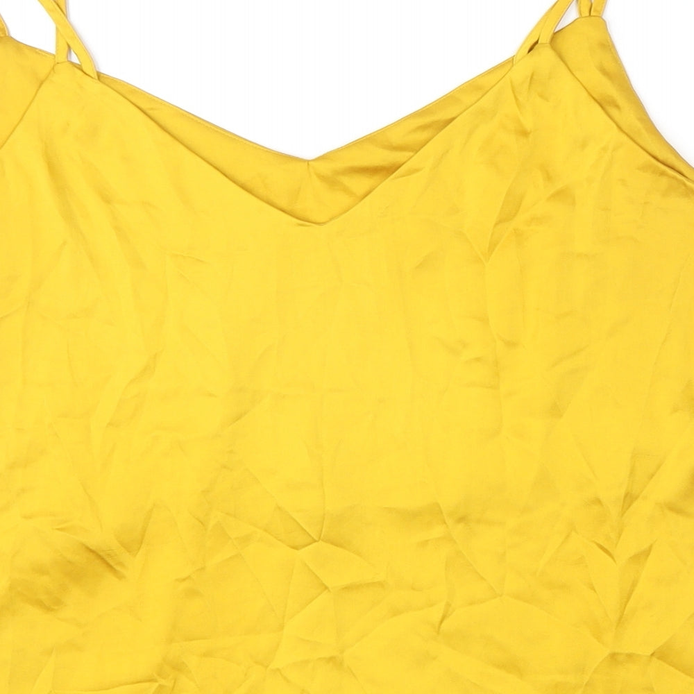 Marks & Spencer Womens White Polyester Camisole Blouse Size 14 Sweetheart