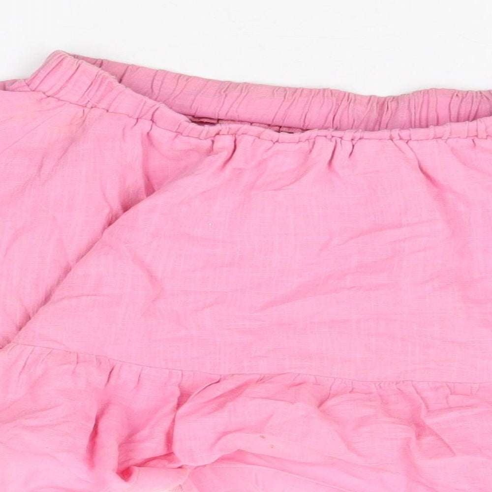 In the Style Womens Pink Cotton Mini Skirt Size 10
