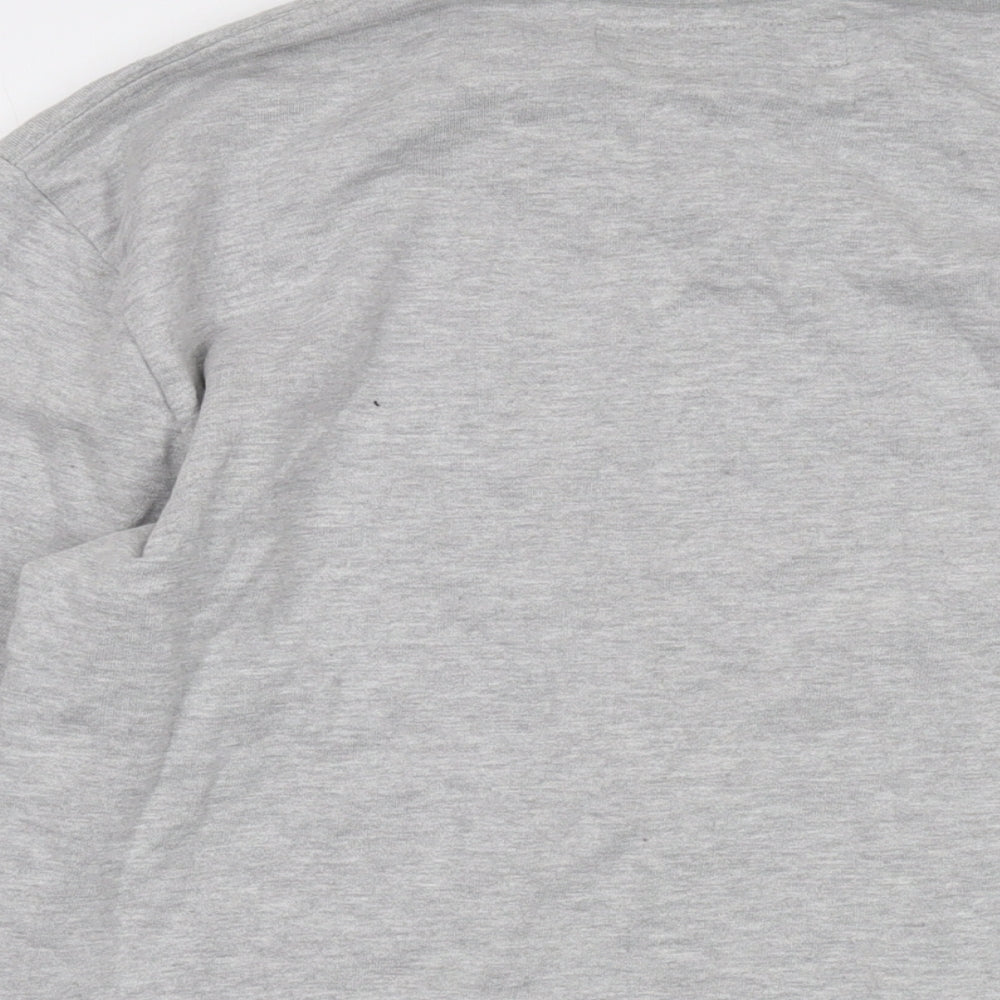 Henleys Mens Grey Cotton Pullover Sweatshirt Size S