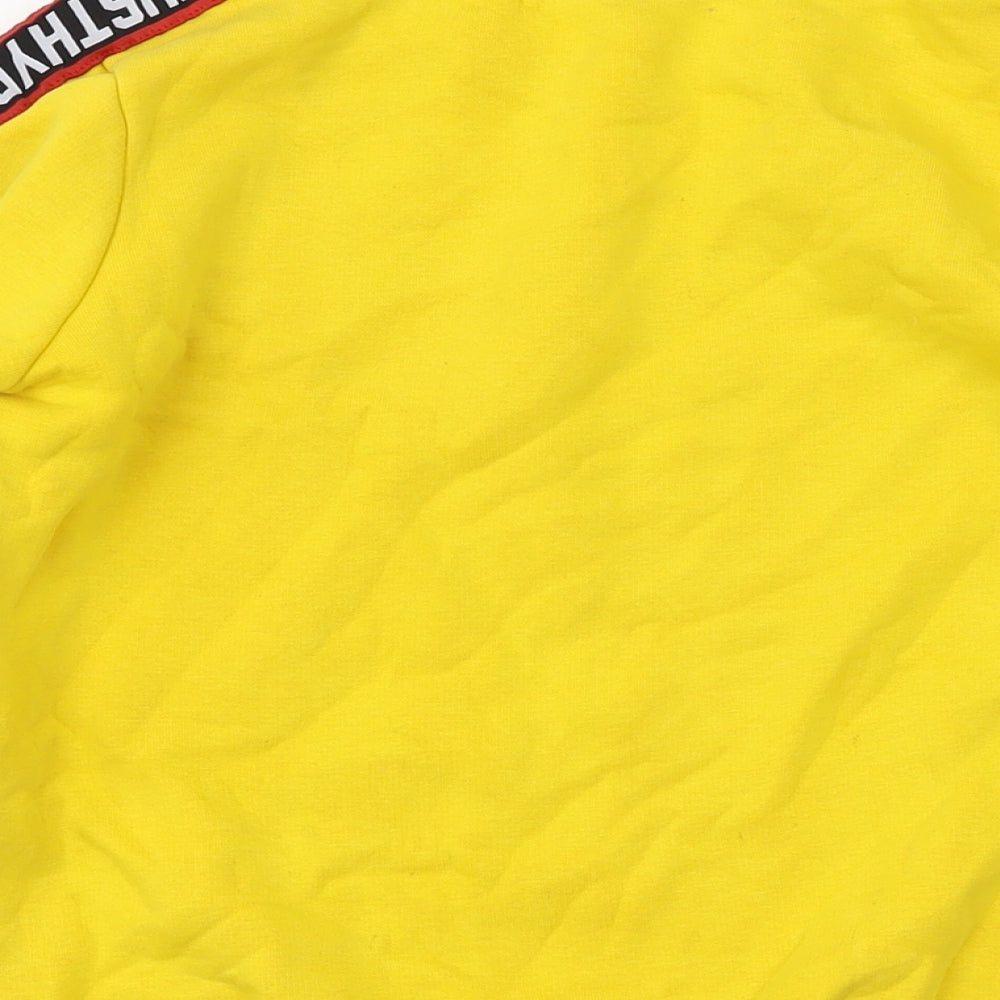 Hype Boys Yellow Cotton Pullover Sweatshirt Size 13 Years Pullover