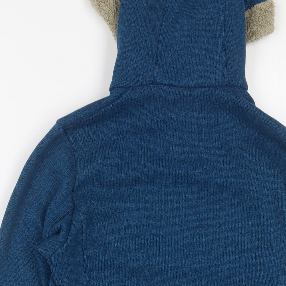 DECATHLON Womens Blue Jacket Size S Zip - Zip Pockets