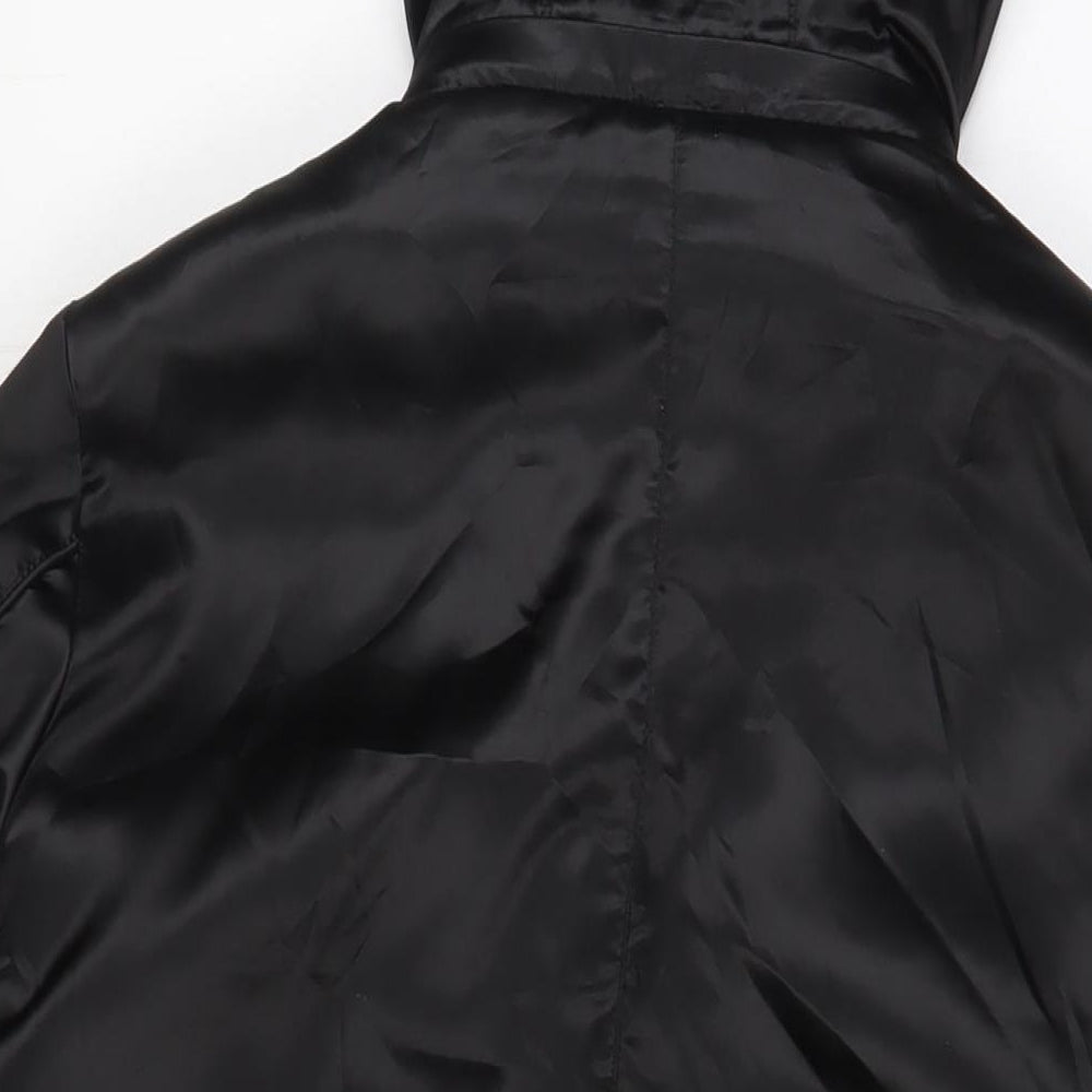 David Barry Womens Black Jacket Coat Size 16 Zip