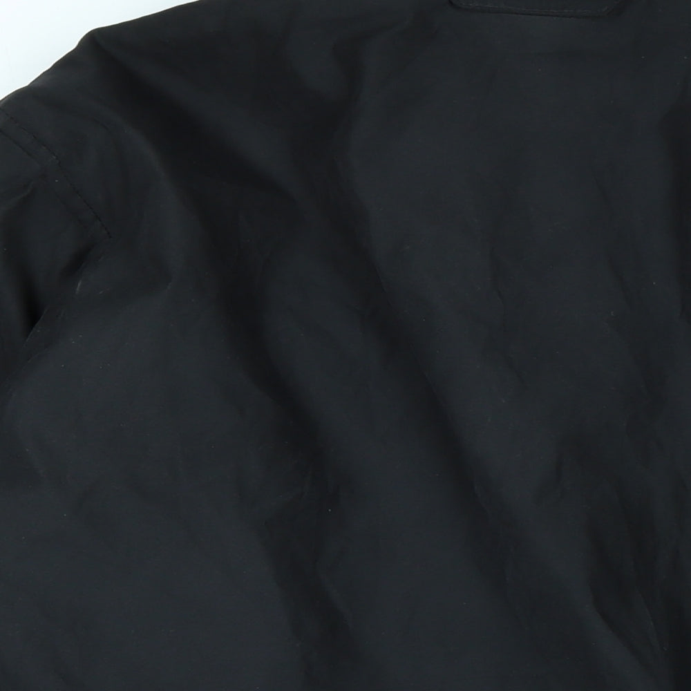 Chaps Mens Black Jacket Coat Size 36 Zip - Logo
