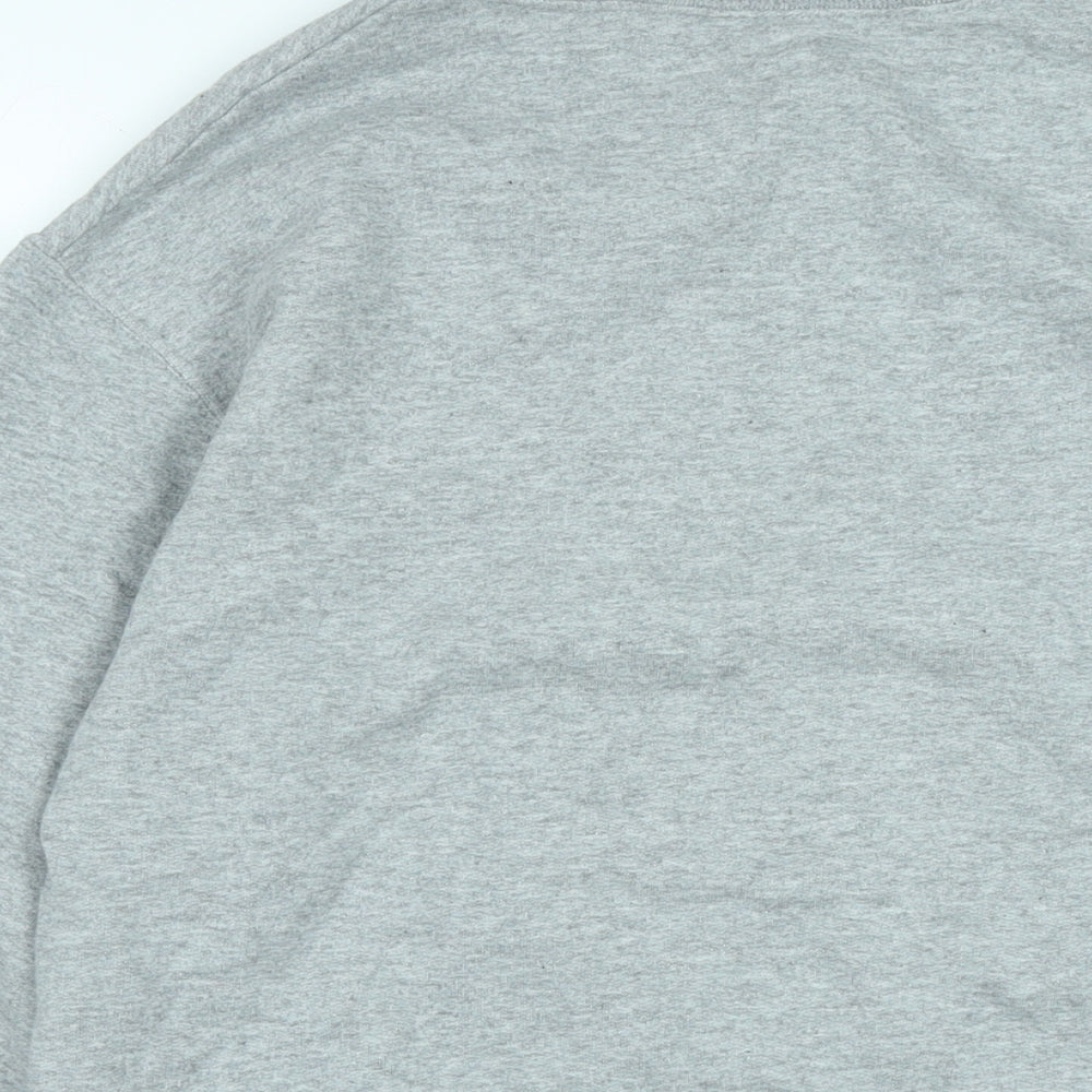 JERZEES Mens Grey Polyester Pullover Sweatshirt Size S - FT. Lauderdale Florida