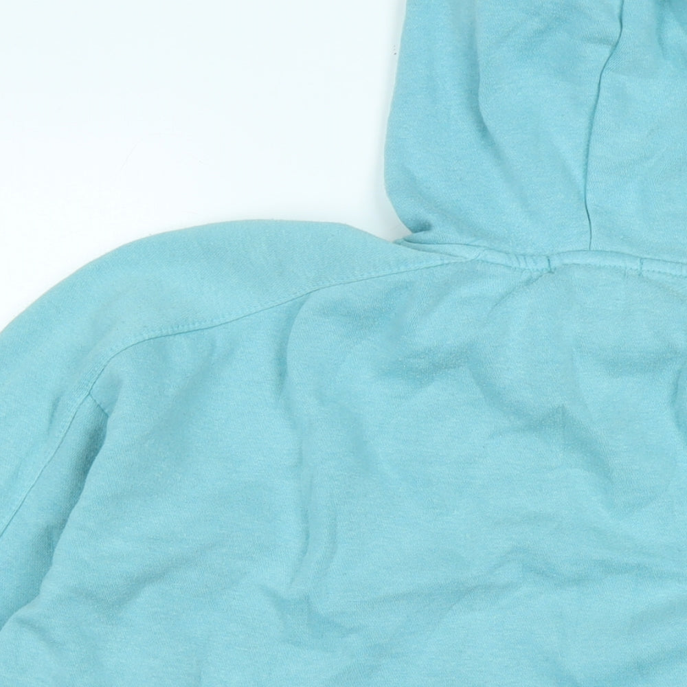 Berkshire Womens Blue Polyester Pullover Hoodie Size S - Logo