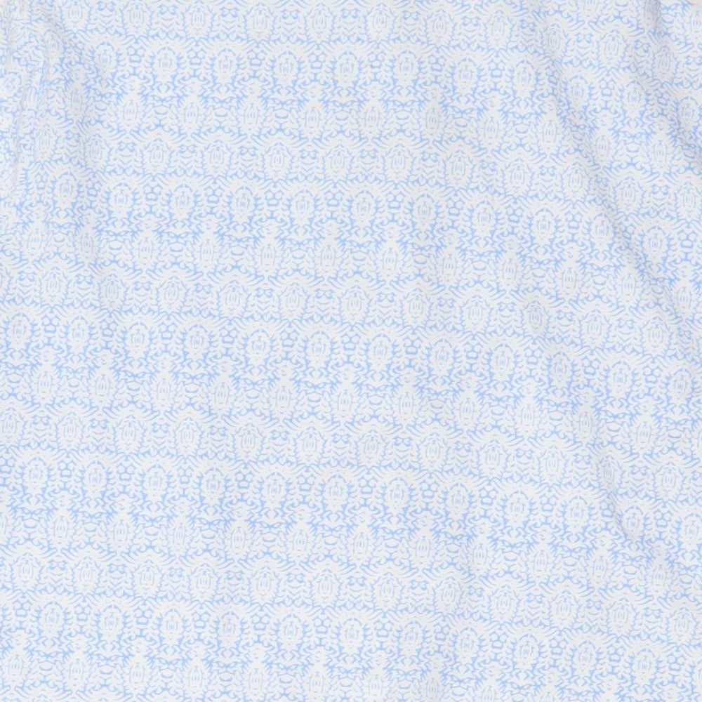 Honor Millburn Women's Blue Floral Button-Up Shirt