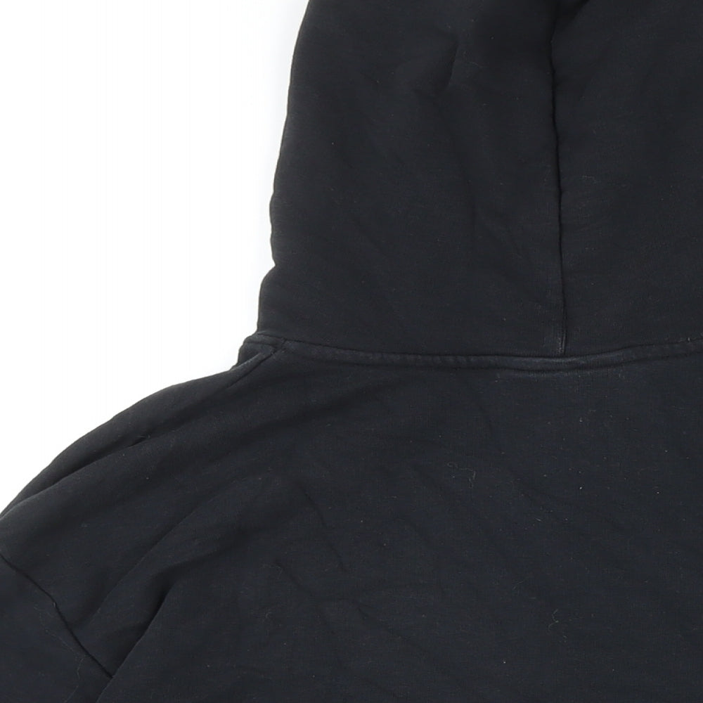 Couture Womens Black Polyester Pullover Hoodie Size M