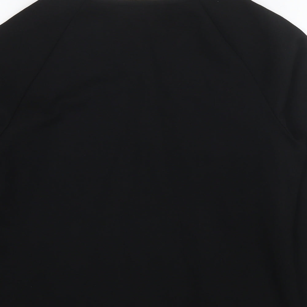 H&M Womens Black Viscose Basic Blouse Size M Round Neck