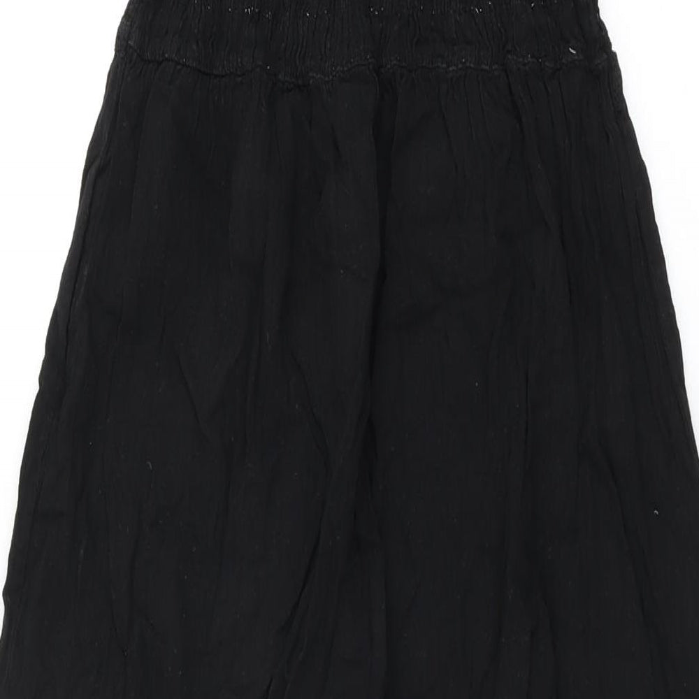 Blanco Womens Black Cotton Jumpsuit One-Piece Size M L27 in Pullover