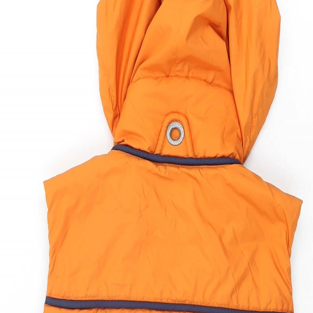Nautica Womens Orange Gilet Coat Size XS Zip