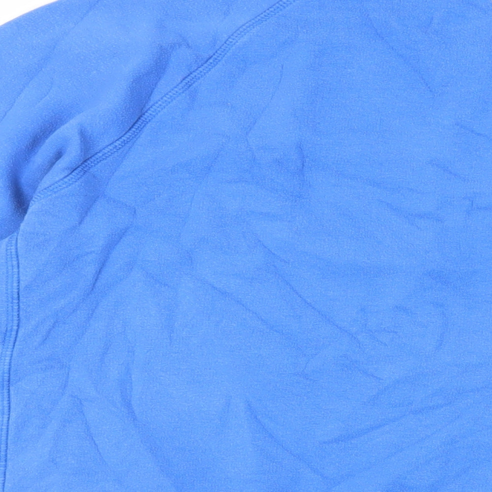 Cotton Traders Mens Blue Cotton Pullover Sweatshirt Size L - Logo