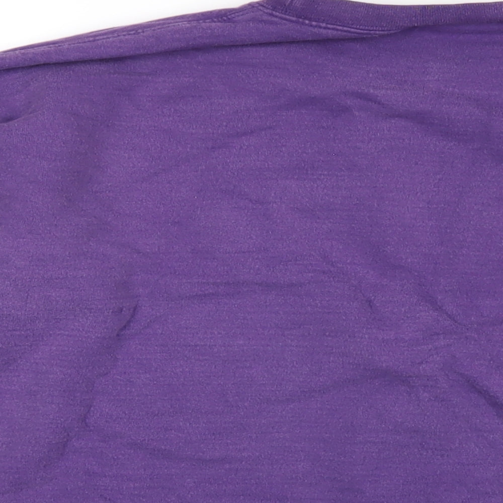 Heartbreak Womens Purple Cotton Pullover Sweatshirt Size 8 Pullover