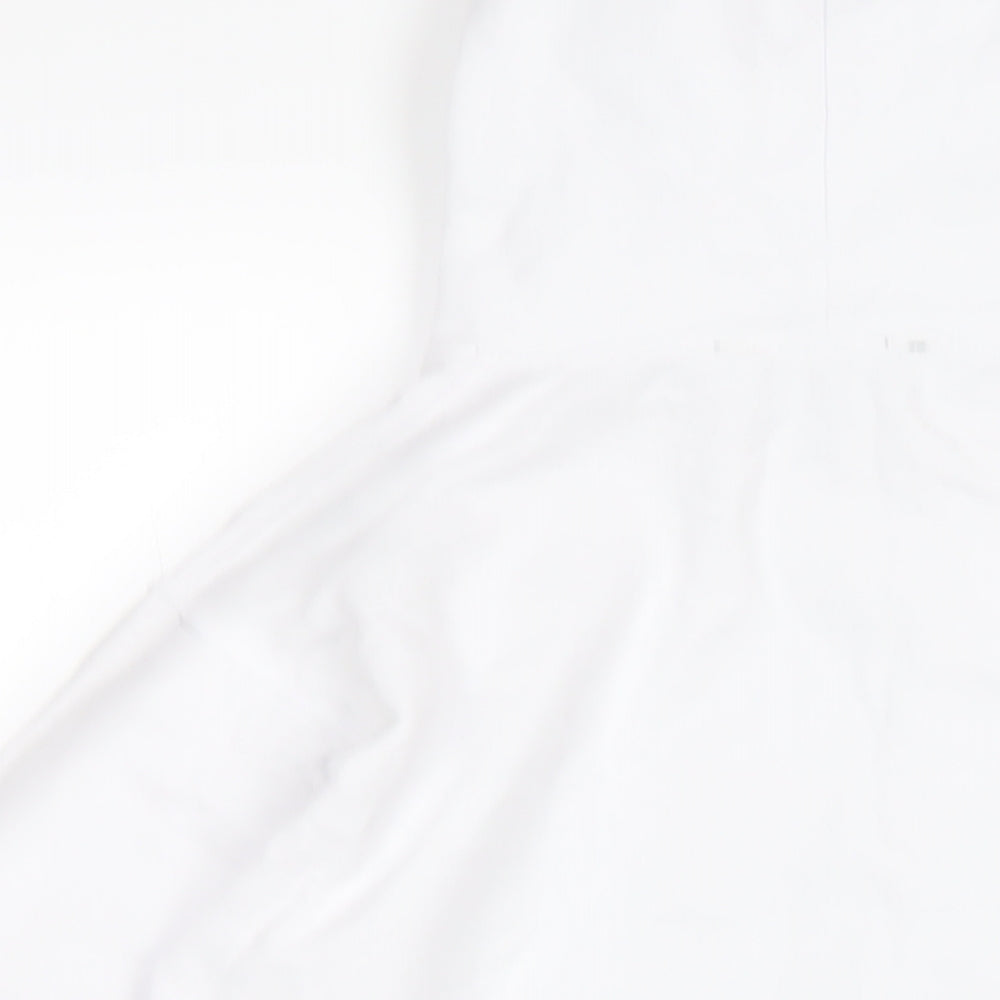 Lipsy Womens White Cotton Pullover Hoodie Size S Pullover